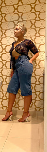 Load image into Gallery viewer, Cut It Out High Waist Denim Shorts
