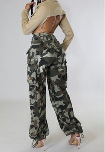 Camouflage Life High-Waisted Pants