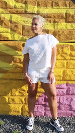 Load image into Gallery viewer, Too Chic White Shorts Set
